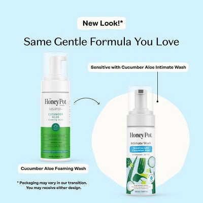 Honey Pot Intimate Wash - Sensitive with Cucumber Aloe - 5.51 fl oz