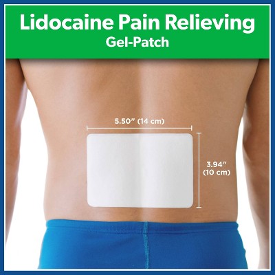 Salonpas Lidocaine 4% Pain Relieving Gel Patch - Odor Free - 6ct