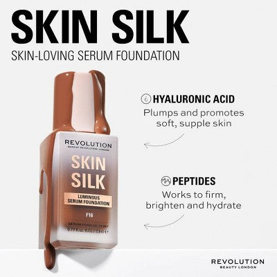 Makeup Revolution Skin Silk Serum Foundation - 0.77oz