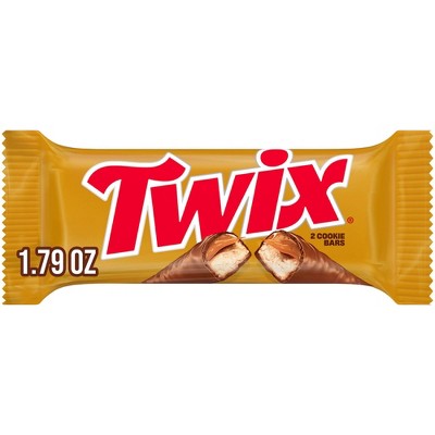 Twix Caramel Full Size Caramel Cookie Chocolate Candy Bar - 1.79oz