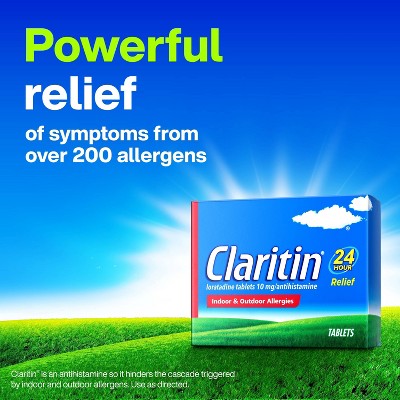 Claritin Allergy Relief 24 Hour Non-Drowsy Loratadine Tablets