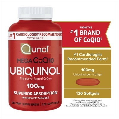Qunol Ultra CoQ10 Dietary Supplement Softgels - 120ct