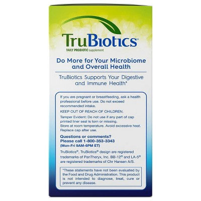 TruBiotics Daily Probiotic Digestive + Immune Health Capsules - 30ct