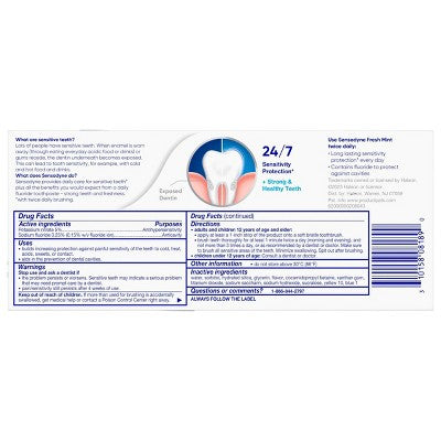 Sensodyne Fresh Mint Sensitivity Protection 2pk Toothpaste