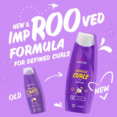 Aussie Paraben-Free Miracle Curls Conditioner with Coconut and Jojoba Oil