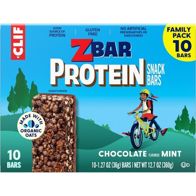 Zbar Protein Gluten Free Chocolate Mint Granola Bars - 5g Protein - 12.7oz/10pk