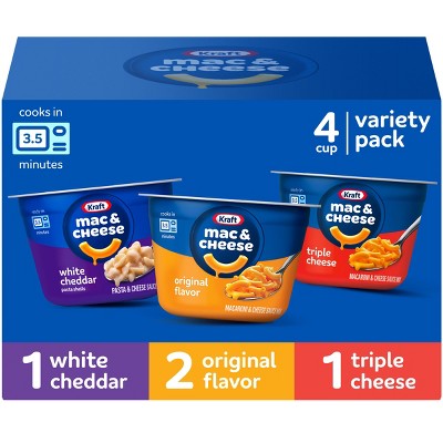 Kraft Variety Mac and Cheese Cups - 7.6oz/4ct