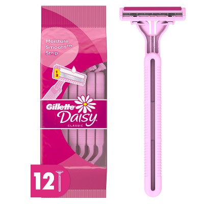 Gillette Daisy 2-Blade Women's Disposable Razors - 12ct: Manual, All Hair Types, Whole Body Use