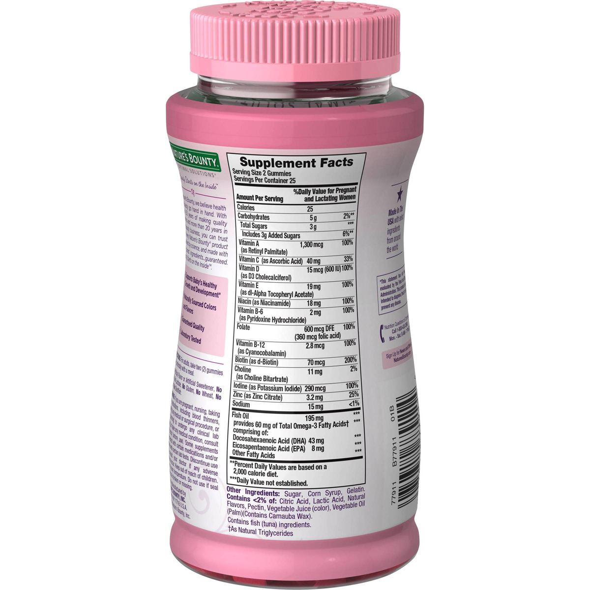 Nature's Bounty Optimal Solutions Pränatal Gummies - Strawberry - 50 Stk.