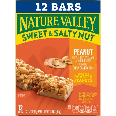 Nature Valley Sweet & Salty Nut Peanut Granola Bars - 12ct/14.4oz