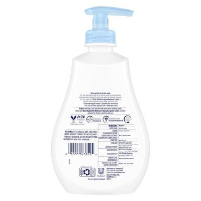 Baby Dove Rich Moisture Baby Wash & Shampoo, Hypoallergenic and Tear-Free