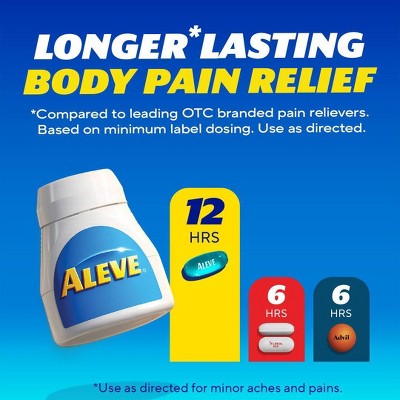 Aleve NSAID Pain Reliever & Fever Reducer Liquid Gels, Naproxen Sodium, Pain Relief - 50ct