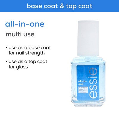 essie All In One Base Coat and Top Coat - 3-Way Glaze - 0.46 fl oz