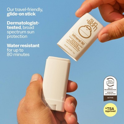 Sun Bum Mineral Face Stick Sunscreen - SPF 50 - 0.53oz