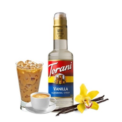 Torani Naturally Sweetened Vanilla Syrup for Coffee Drinks and Desserts - 12.7 fl oz