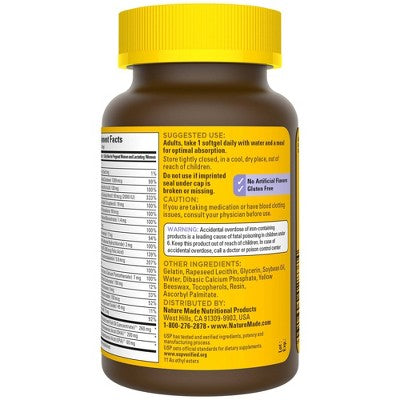 Nature Made Postnatal Multivitamin + DHA 200 mg Softgels, USP Verified - 60ct