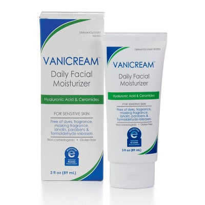 Vanicream Daily Facial Moisturizer with Hyaluronic Acid & Ceramides for Sensitive Skin - Unscented - 3 fl oz