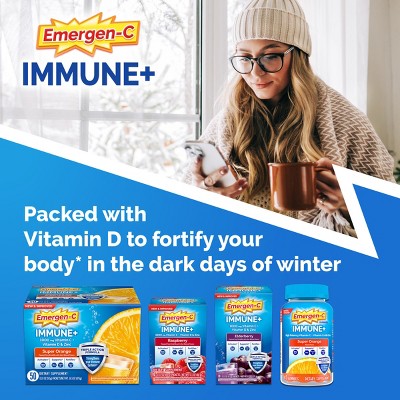 Emergen-C Immune+ Powder Drink Mix with Vitamin C - Super Orange