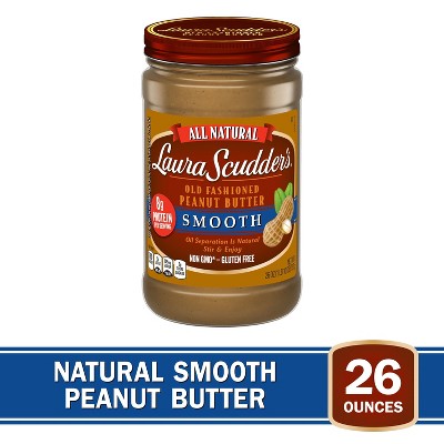 Laura Scudder's All Natural Smooth Peanut Butter - 26oz