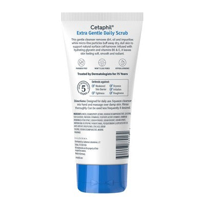 Cetaphil Extra Gentle Exfoliating Face Wash Daily Scrub - 6 fl oz