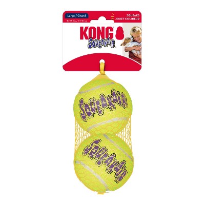 KONG SqueakAir Tennis Ball Dog Toy - Yellow - L - 2ct