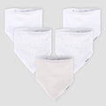 Gerber Baby 5pk Bandana Bib - White