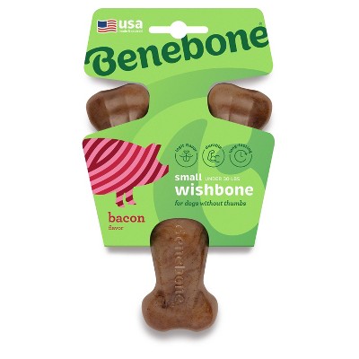 Benebone Wishbone Dog Chew Toy - Bacon