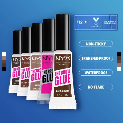 NYX Professional Makeup Brow Glue Eyebrow Gel - 0.17oz
