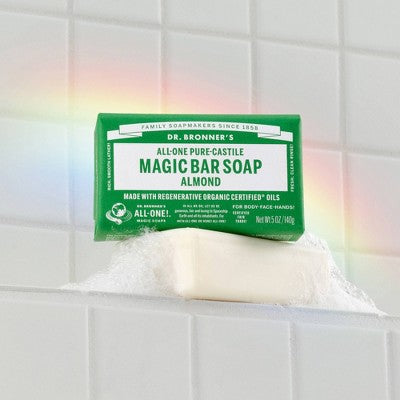 Dr. Bronner's All-One Pure-Castile Magic Bar Soap - Almond - 5oz