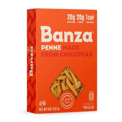 Banza Gluten Free Chickpea Penne - 8oz: Certified Vegan