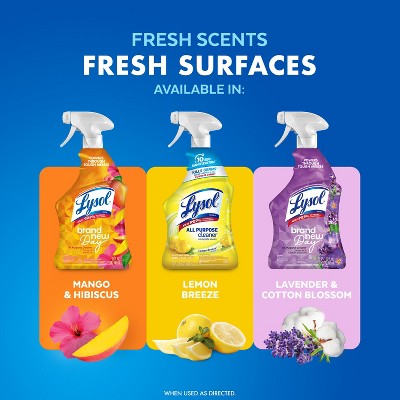 Lysol Lemon Breeze Scented All-Purpose Cleaners & Disinfectant Spray - 32 fl oz