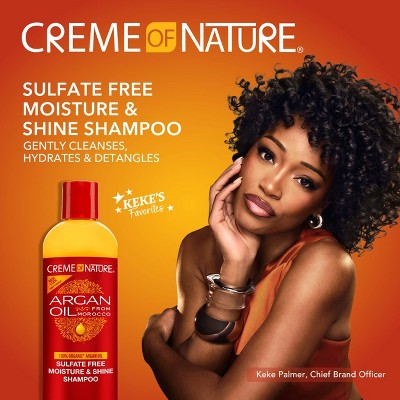 Creme of Nature Argan Oil Sulfate-Free Moisture & Shine Shampoo - 12 fl oz