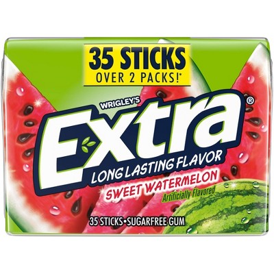 Extra Sugar-Free Sweet Watermelon Chewing Gum Pack - 35ct