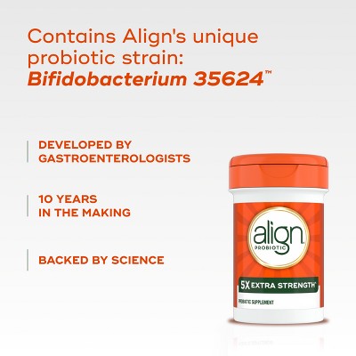 Align 5X Extra Strength Daily Probiotic Supplement - Capsules 21ct