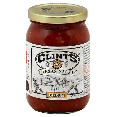 Clint's Texas Salsa Medium 16oz