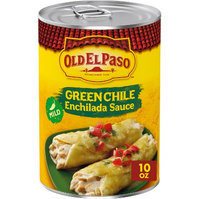 Old El Paso Enchilada Sauce Mild Green Chili 10oz: No Artificial Sweeteners, No High Fructose Corn Syrup, Vegan