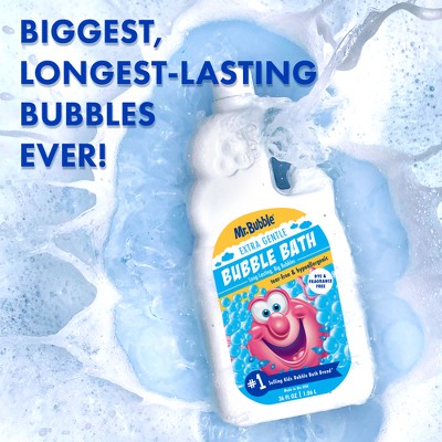 Mr. Bubble Extra Gentle Dye & Fragrance Free Bubble Bath 36-oz