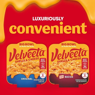 Velveeta Shells & Cheese Original Mac and Cheese Single Bowl Easy Microwavable Dinner - 5oz