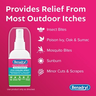 Benadryl Extra Strength Anti-Itch Cooling Spray - Travel Size - 2 fl oz