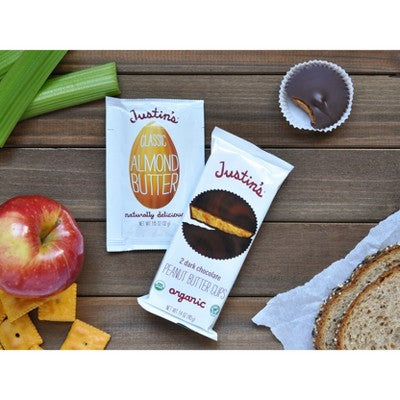 Justin's Organic Dark Chocolate Peanut Butter Cups Candy  - 1.4oz