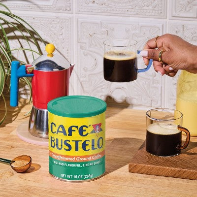 Café Bustelo Medium Roast Ground Coffee - Decaf - 10oz: Unflavored, Coffee Bean Type Varies