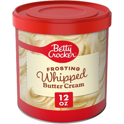Betty Crocker Whipped Butter Cream Frosting - 12oz: Gluten-Free, Low Sodium