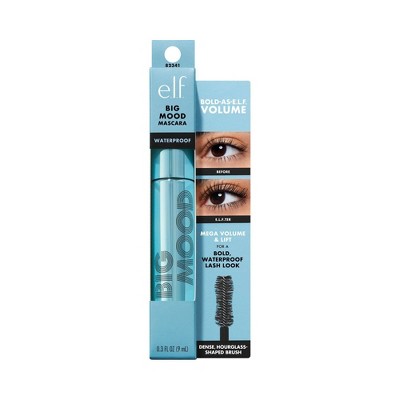 e.l.f. Big Mood Mega Volume & Lifting Waterproof Mascara: Vegan Lengthening & Volumizing for Eyelashes 0.36 fl oz