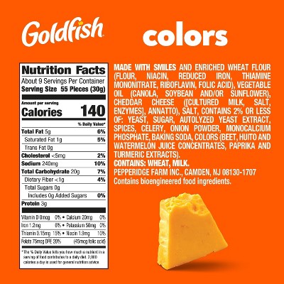 Goldfish Colors Crackers Family Size Bag - 10oz