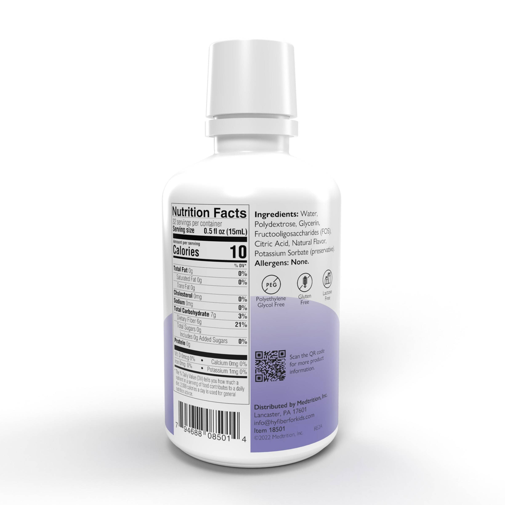 HyFiber for Kids Flüssige Ballaststoffe zur Unterstützung der Verdauung - 16 fl oz