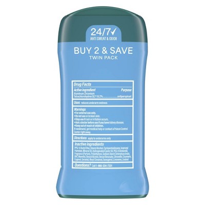 Degree Men Cool Rush 48-Hour Antiperspirant & Deodorant - 2.7oz/2ct