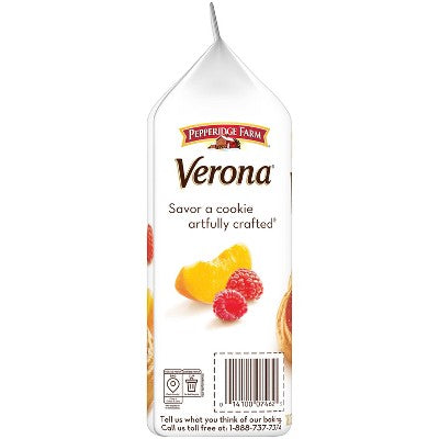 Pepperidge Farm Verona Apricot Raspberry Thumbprint Cookies - 6.75oz: Low Sodium, No Artificial Flavors, No Preservatives