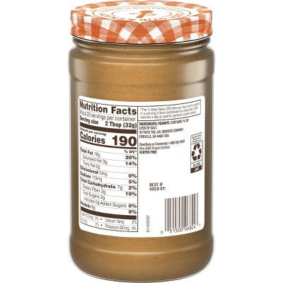 Smucker's Natural Creamy Peanut Butter - 26oz