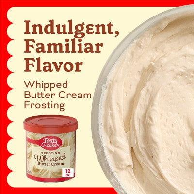 Betty Crocker Whipped Butter Cream Frosting - 12oz: Gluten-Free, Low Sodium
