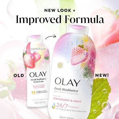 Olay Fresh Radiance Body Wash - Strawberry and Mint